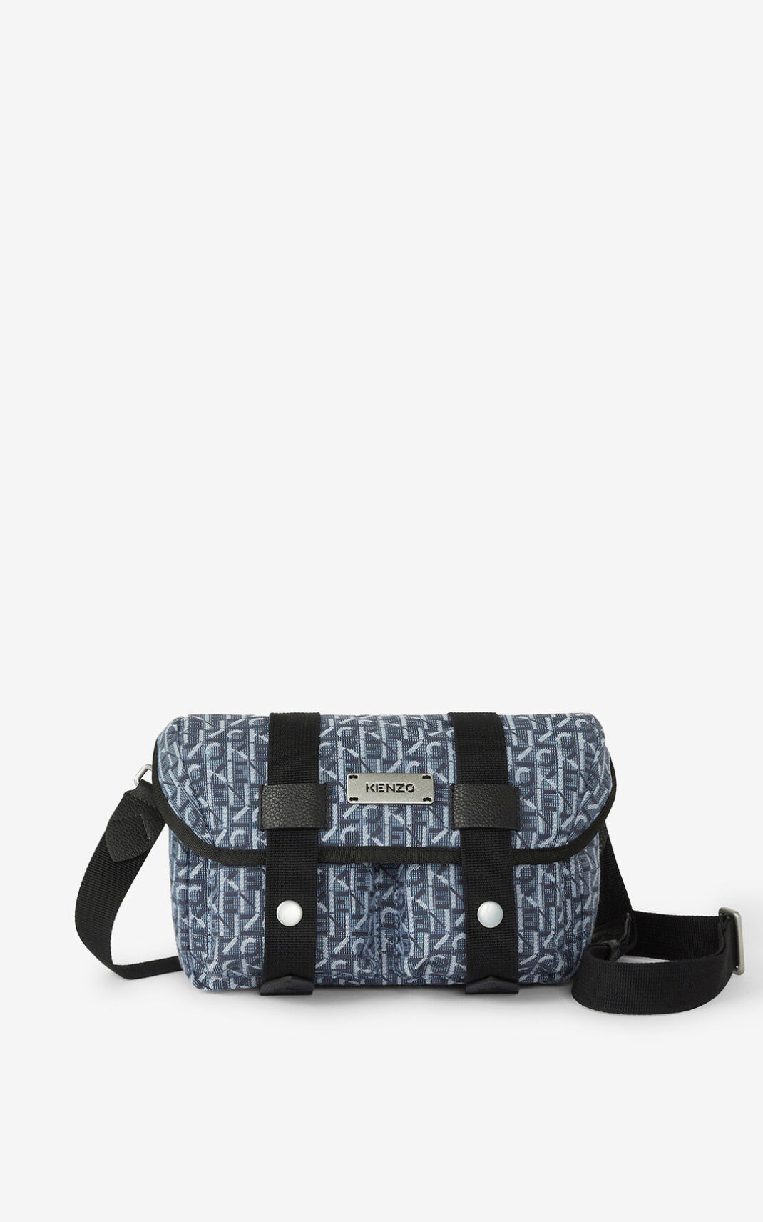 Pochete Kenzo Courier jacquard Feminino - Azul Marinho Azuis | 487QYXVSC